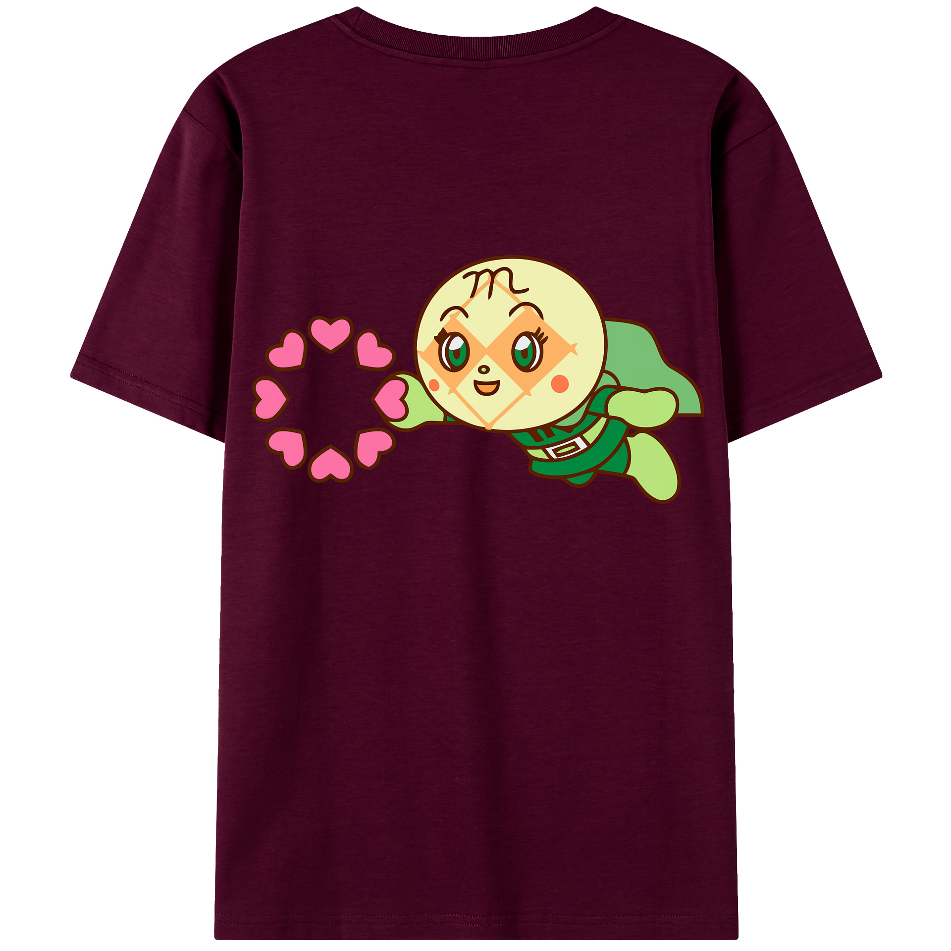 （画像用） アンパンマン Anpanman レディース半袖Tシャツ(バックプリント)